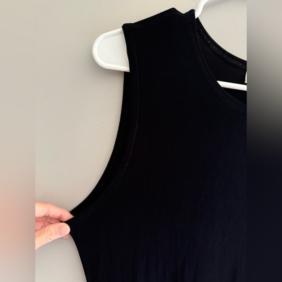 Coldwater Creek VTG Dress Women’s SZ Medium Black Slinky Stretch Y2K Maxi Goth - Picture 5 of 8